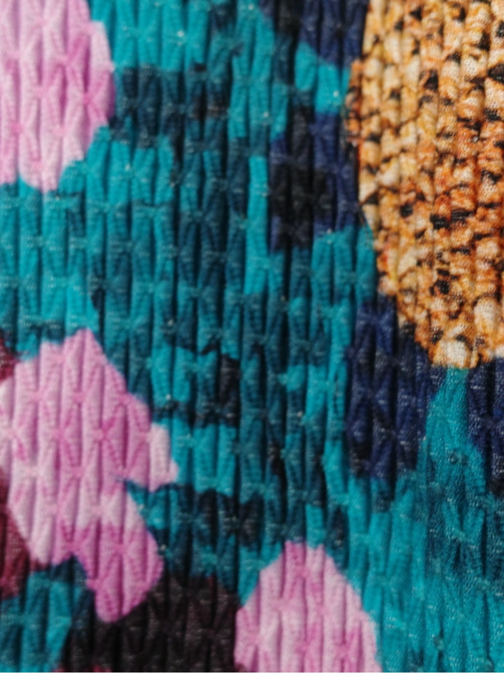 Farm for Anthropologie Teal Floral Abstract Maxi Skirt - Picture 5 of 8